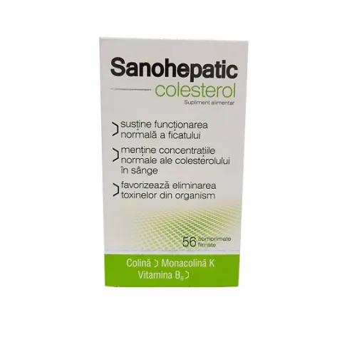 Zdrovit Sanohepatic Colesterol 56 comprimate