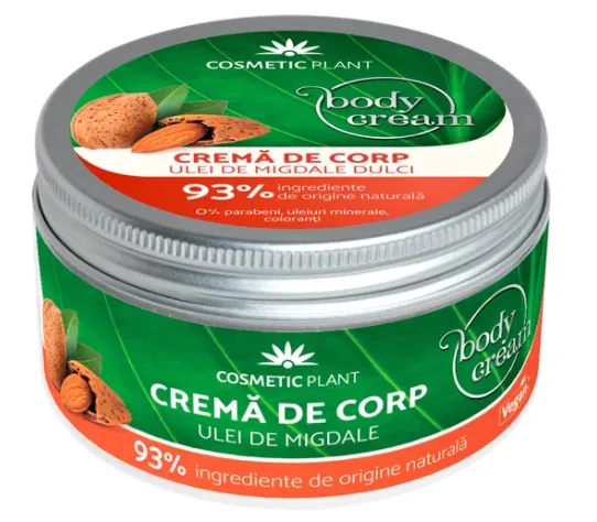Crema corp cu ulei de migdale dulci, 200 ml, Cosmetic Plant