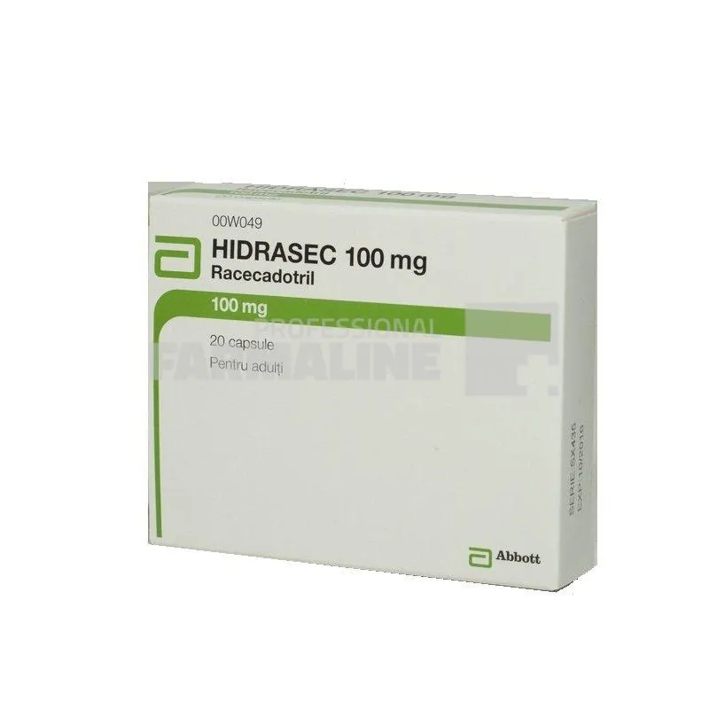 HIDRASEC 100 mg X 20 CAPS. 100mg BIOPROJET PHARMA - ABBOTT MYLAN