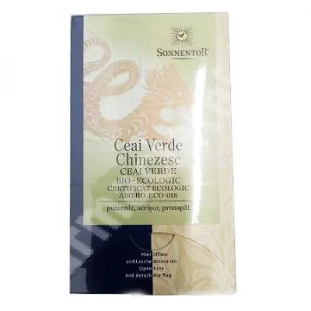 Ceai Bio verde chinezesc, 18 plicuri, Sonnentor