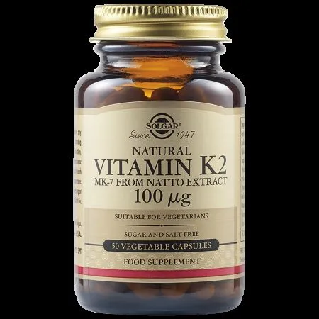 Vitamina K2 100 ug, 50 capsule, Solgar