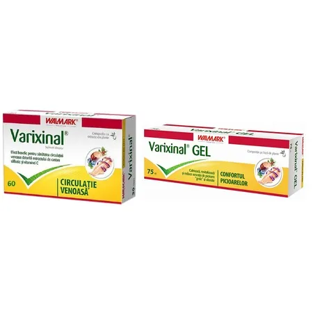 Pachet Varixinal, 60 tablete  Varixinal Gel, 75 ml, Walmark