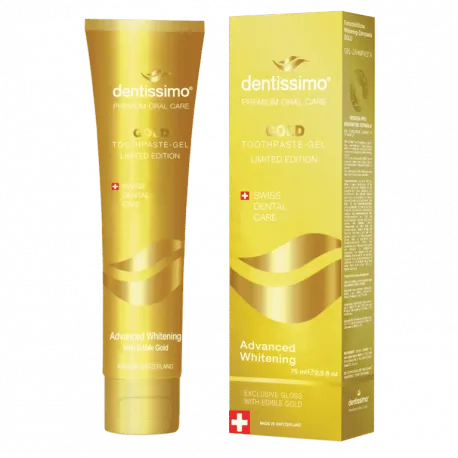 Dentissimo Advanced Whitening GOLD pasta de dinti, 75 ml