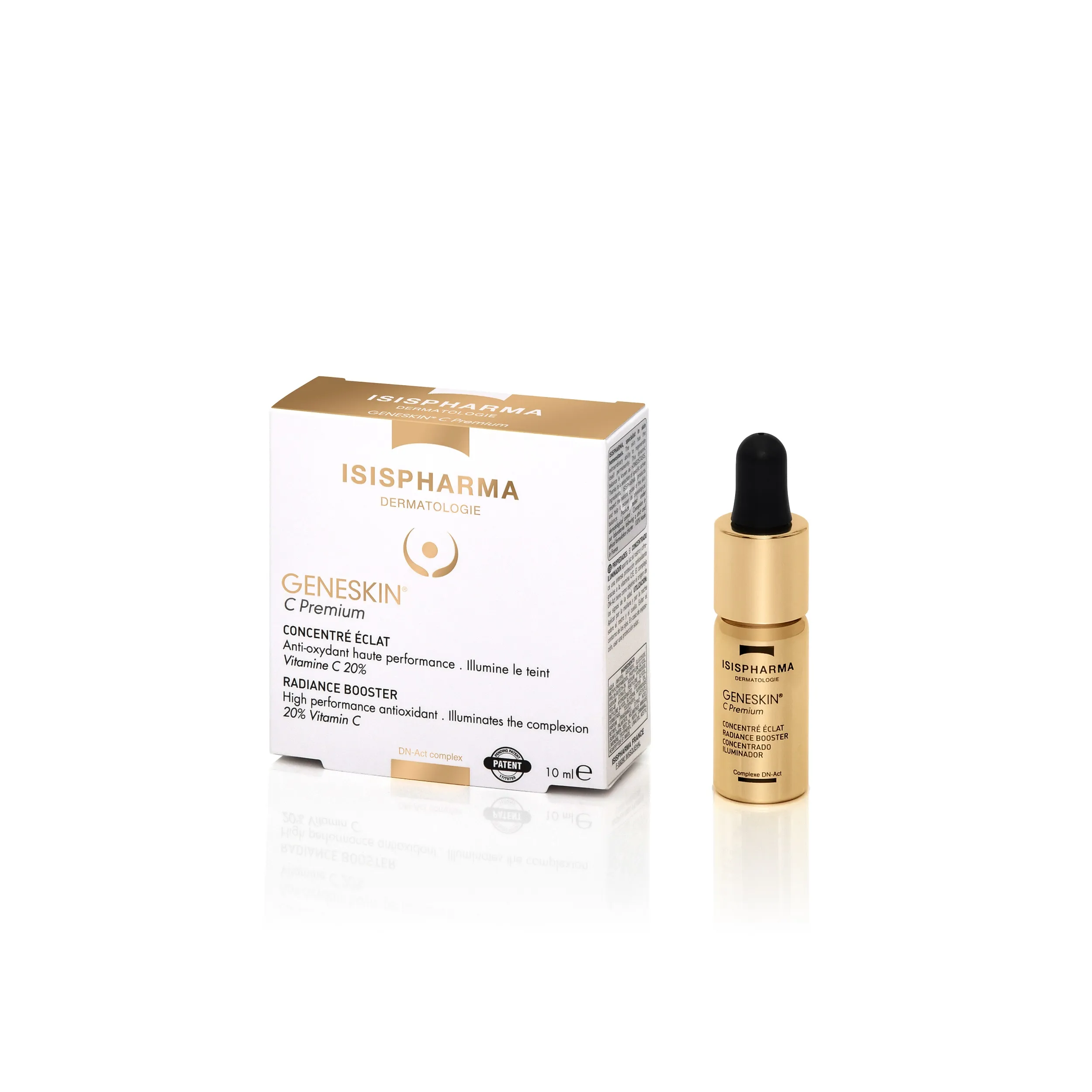 Ser concentrat cu efect iluminator GeneSkin C Premium, 10 ml, ISISPHARMA