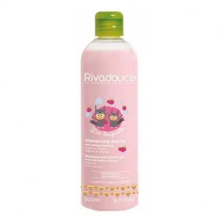 Rivadouce Junior Sampon si Gel Dus Miere si Zmeura, 500ml