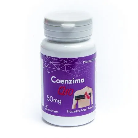 Coenzima Q10, 50 mg, 30 comprimate, Pharmex