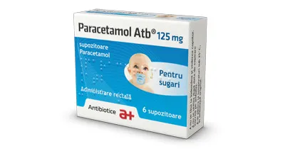 ANTIBIOTICE IASI PARACETAMOL SUGARI 125MG SUPOZITOARE 6BUC