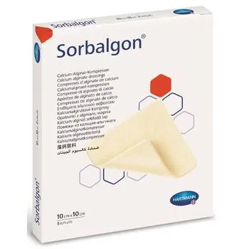Pansament, 10 x 10cm, 10 bucati, Sorbalgon