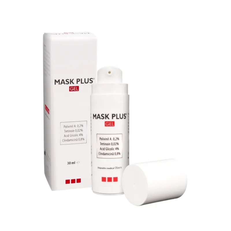 Gel pentru tratamentul acneei inflamatorii, Mask Plus, 30 ml, , Solartium Group
