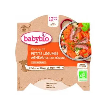 Meniu tocanita de legume si miel Bio, 230g, BabyBio