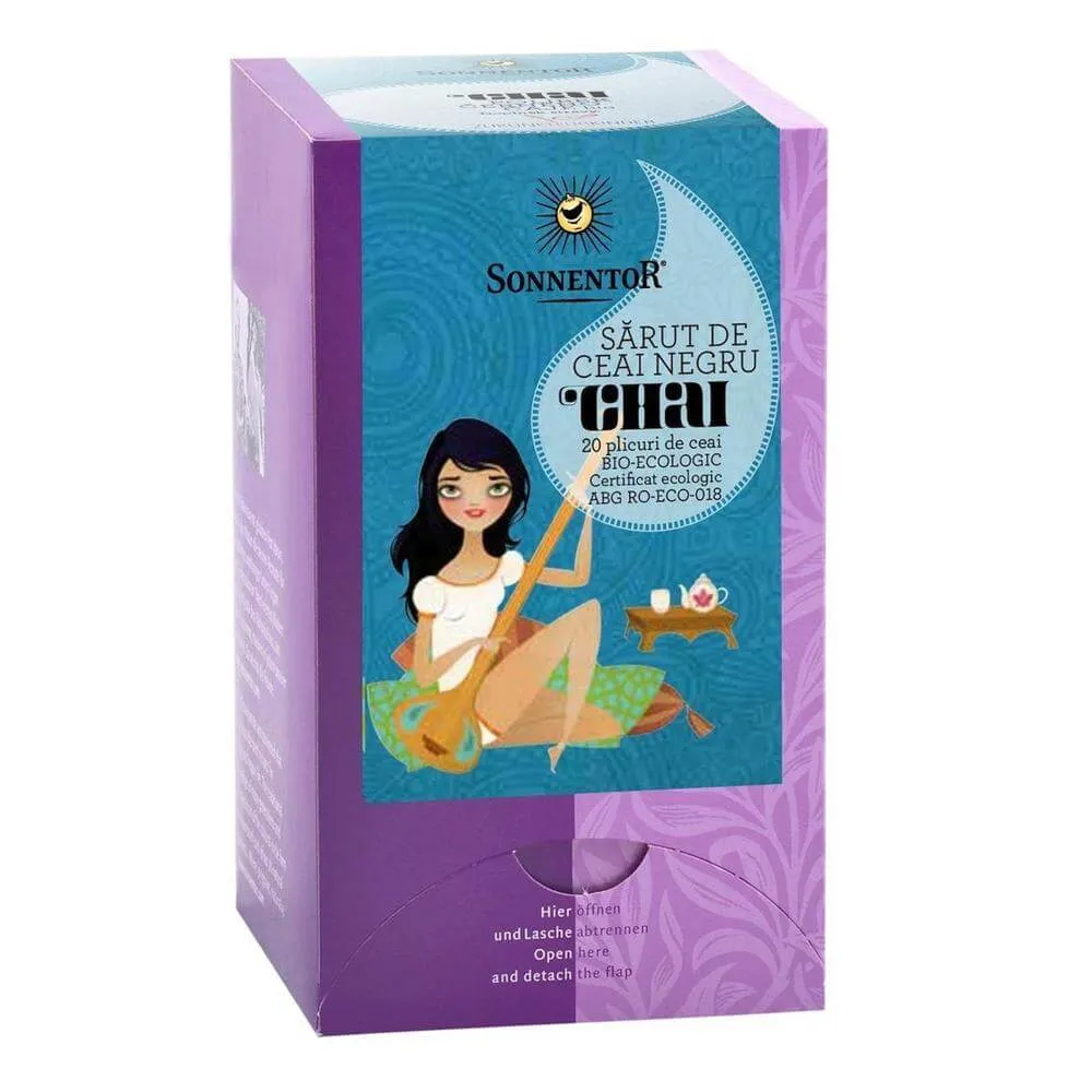 Ceai Sarut de ceai negru CHAI Bio-Eco, 20 plicuri, Sonnentor