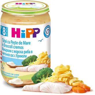 HIPP Taitei, peste mare, broccoli x 220 g (Hipp)