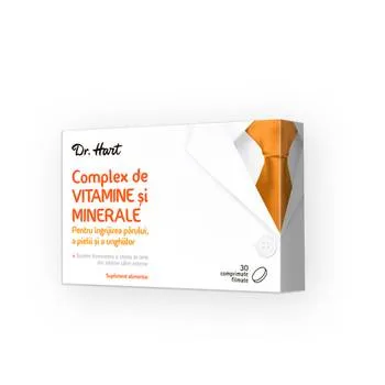 Dr.Hart Complex de Vitamine pentru par, unghii si piele, 30 comprimate filmate