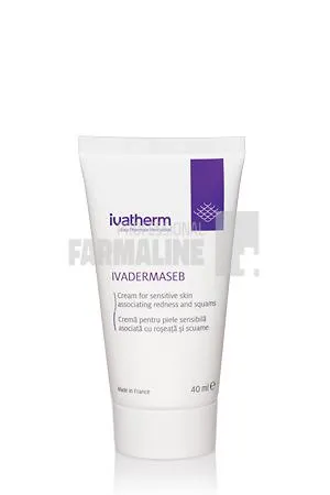 Ivadermaseb Crema piele sensibila anti-roseata si scuame 40 ml
