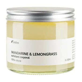 Exfoliant cu mandarine si lemongrass, 250ml, Sabio