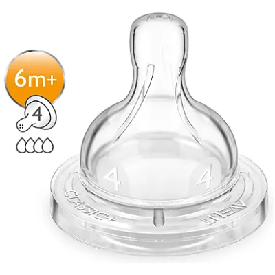 AVENT Classic Tetina anti-colic 4 orificii x 2buc 6m+