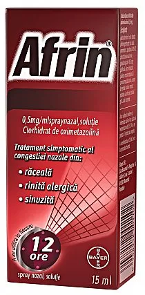 Afrin 0,5mg/ml aerosol spray nazal x 15ml