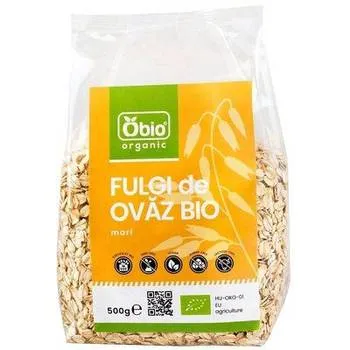 Fulgi de ovaz mari bio, 500g, Obio