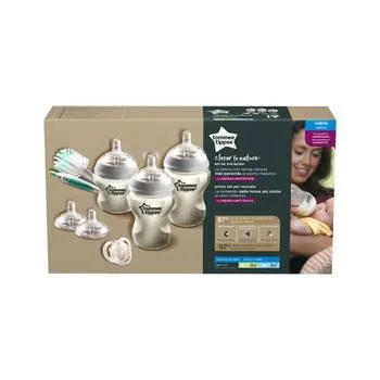 Set biberoane din sticla 0 luni+ Closer to Nature, 1 bucata, Tommee Tippee