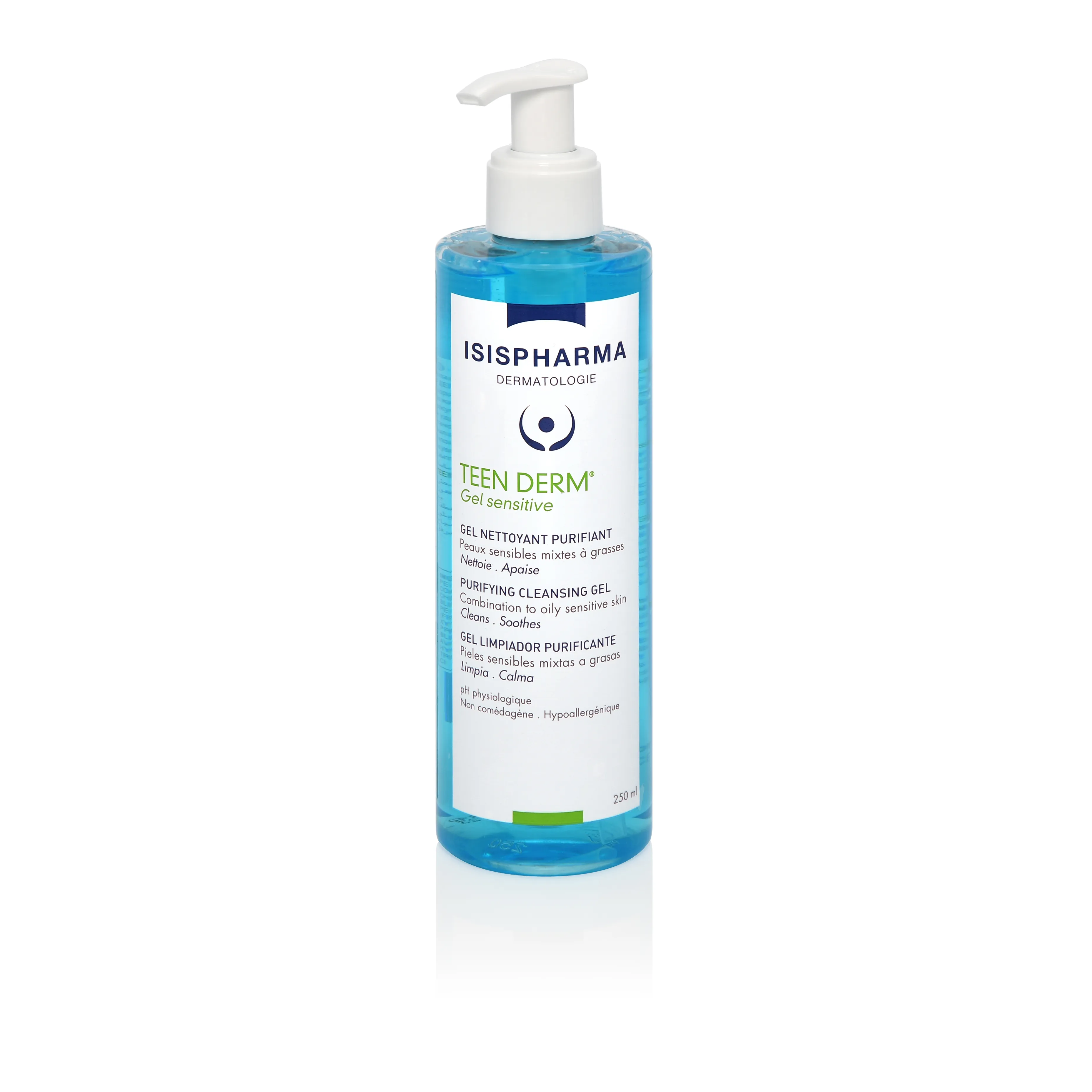 Gel de curatare Teen Derm Sensitive, 250 ml, ISISPHARMA