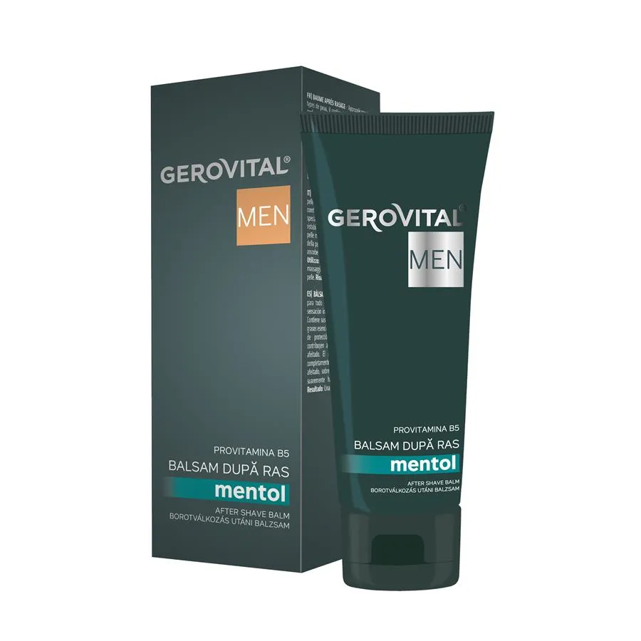 Balsam dupa ras cu Mentol, 100 ml, Gerovital Men 337