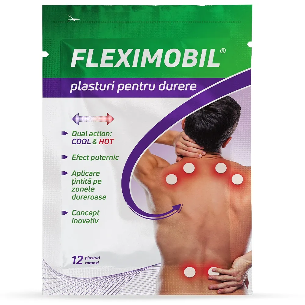 Fleximobil plasturi hidrogel x 12 bucati