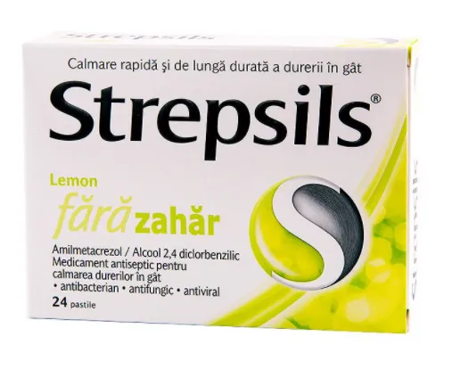 Strepsils Lemon f.zahar 24past