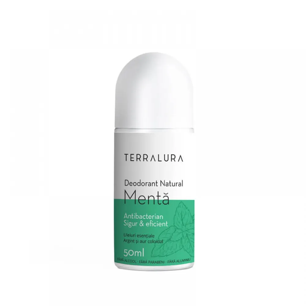 Deodorant Roll-on Natural Menta (50 ml), Terralura