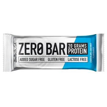 Baton proteic cu ciocolata si cocos Zero Bar, 50g, BioTechUSA