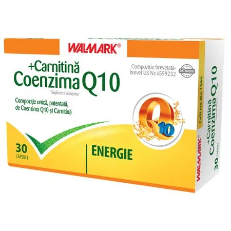 Coenzima Q10 + Carnitină, 30 capsule, Walmark