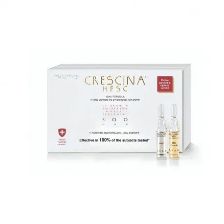 Labo Crescina Hfsc 100% 500* Pentru Barbati, 10+10 Fiole
