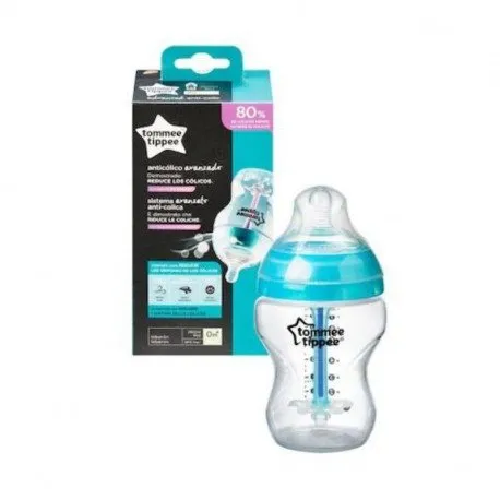 Tommee Tippee Biberon Advanced Anti-Colic, cu sistem de ventilatie, 260ml, 0luni+, 1 bucata