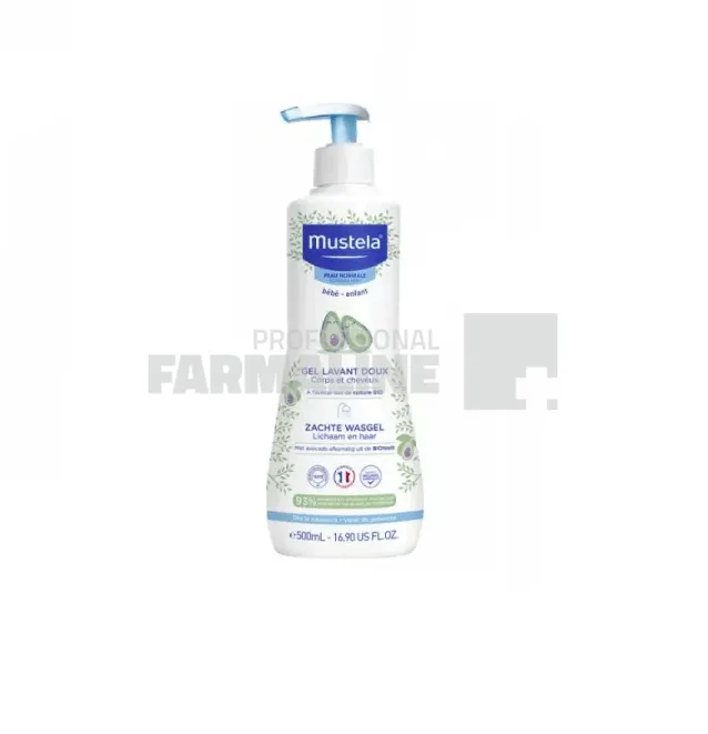 Mustela Gel de curatare 2 in 1 par si corp 500 ml