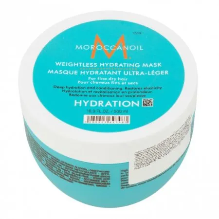 Masca pentru par uscat cu fir fin Hydration, 500 ml, Moroccanoil