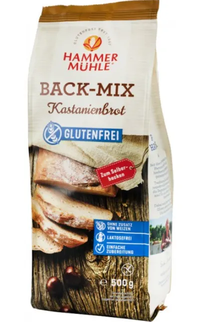 Mix pentru paine cu faina de castane 500g (Hammer Muhle)