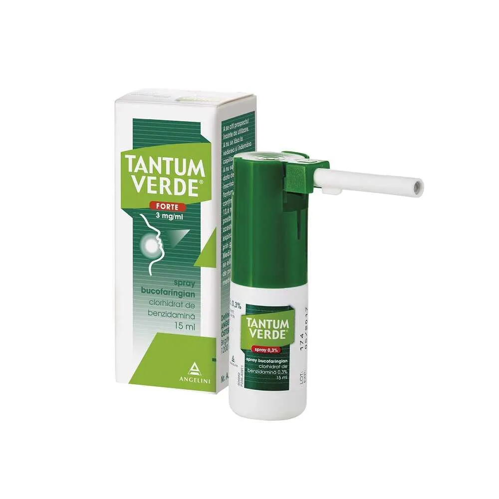 Tantum Verde Forte spray pentru ADULTI 3mg/ml x 15 ml (Angelini)