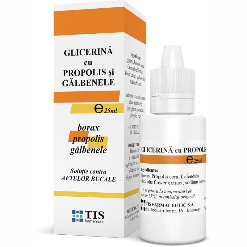 Glicerina galbenele si propolis x 25ml