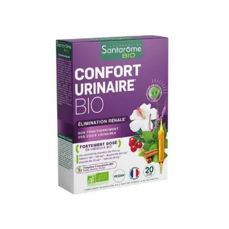 Confort Urinaire Bio, 20 x 10 ml, Santarome
