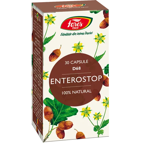 Enterostop, D68, 30 capsule, Fares