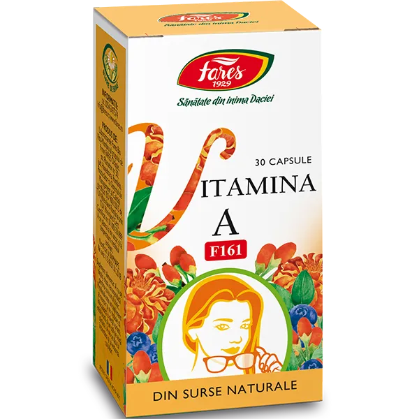 Vitamina A naturala, 30 capsule, Fares
