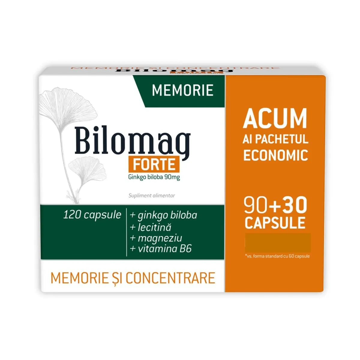 Zdrovit Bilomag Forte memorie x 90 capsule + 30 capsule cadou