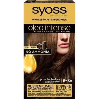 Vopsea de par fara amoniac Color Oleo 5-86 Saten Incantator, 115ml, Syoss