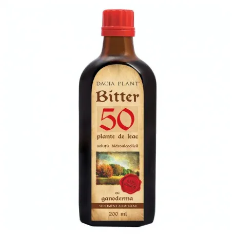 Dacia Plant Bitter 50 cu ganoderma, 200ml