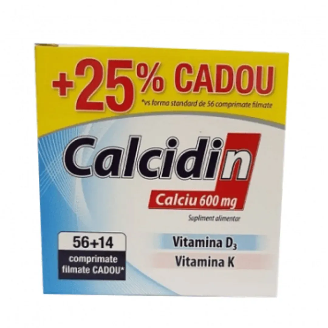 Zdrovit Calcidin x 56 comprimate + 14 comprimate cadou