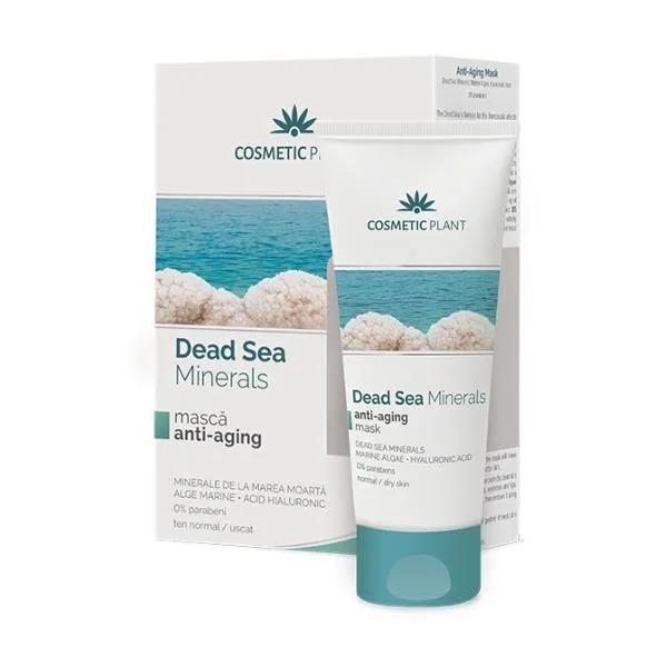Masca antiaging cu minerale de la Marea Moarta Dead Sea Minerals, 50 ml, Cosmetic Plant