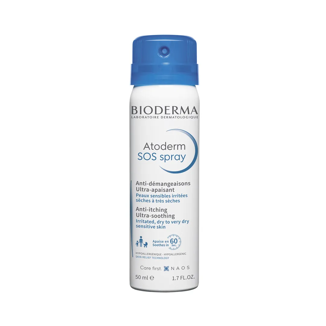 Spray Atoderm SOS anti-mâncărime cu efect calmant imediat, 50 ML, Bioderma