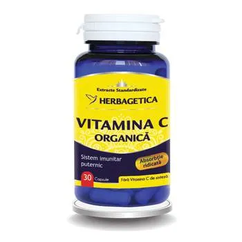 Vitamina C Organica, 30 capsule, Herbagetica