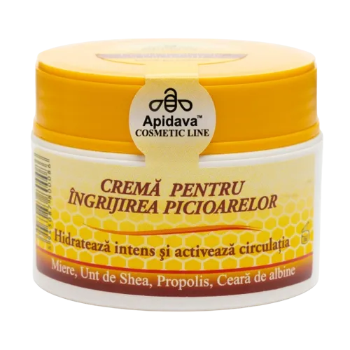 Crema pentru ingrijirea picioarelor, 50 ml, Apidava