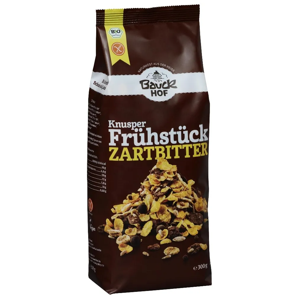 Mic dejun crocant amarui fara gluten ECO, 300 g, Bauck Hof