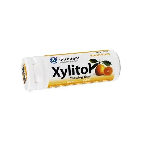 MIRADENT XYLITOL FRUCTE GUMA DE MESTECAT 30BUC